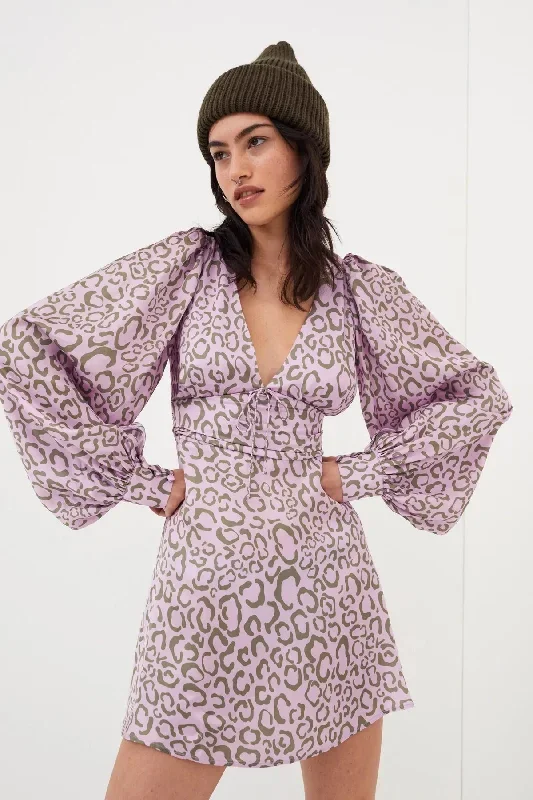 For Love & Lemons - June Mini Dress - Purple