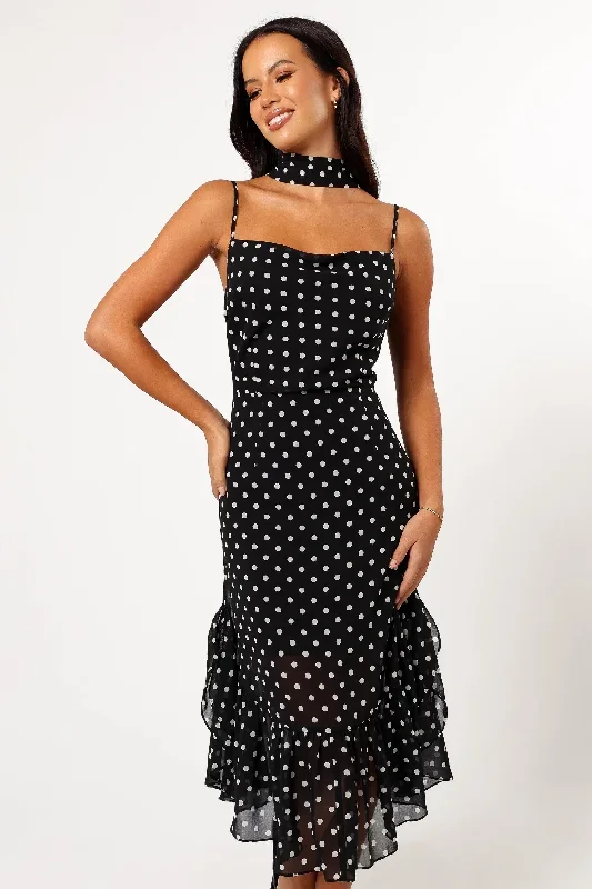 francesca-midi-dress-black-polka-dot