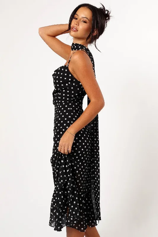 francesca-midi-dress-black-polka-dot