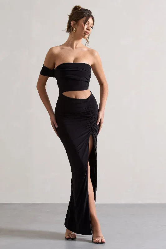 gilded-black-one-sleeved-cut-out-split-maxi-dress-cl128990002