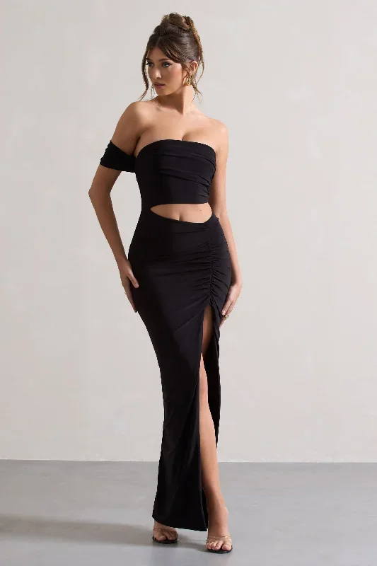 gilded-black-one-sleeved-cut-out-split-maxi-dress-cl128990002