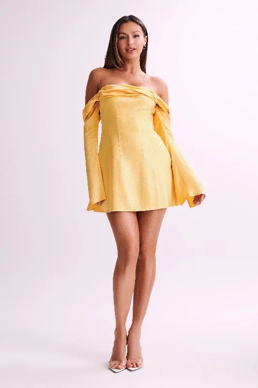 giselle-off-shoulder-satin-mini-dress-mango