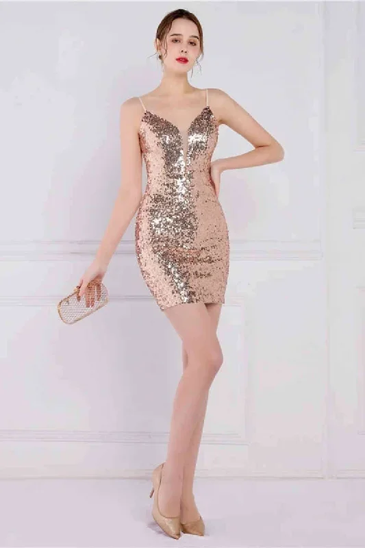 glitter-white-sequined-tight-homecoming-dress