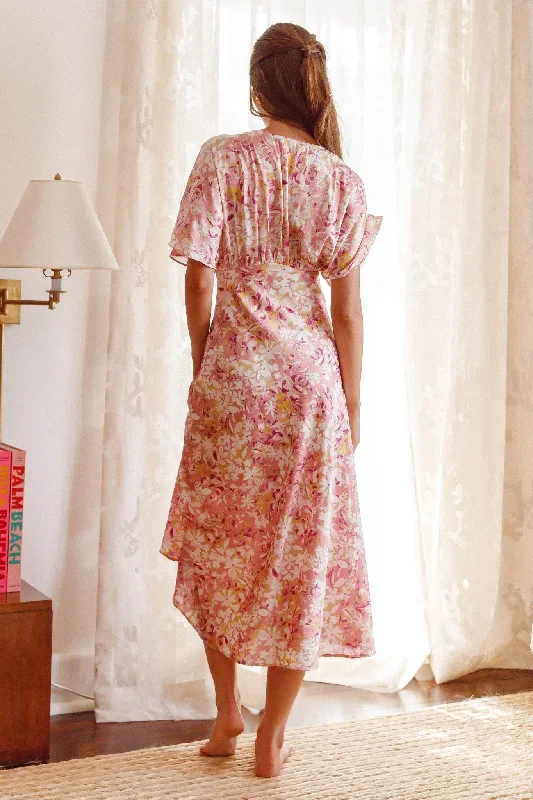 graceful-batwing-sleeve-midi-dress-floral-pink