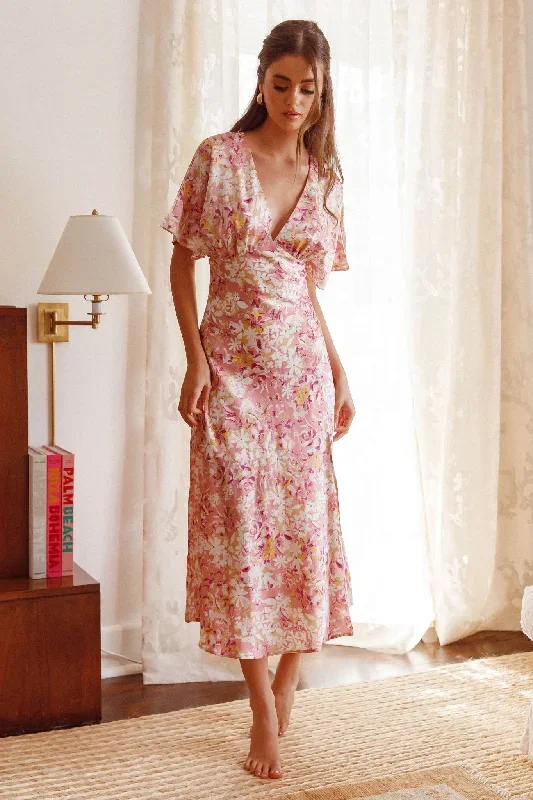 graceful-batwing-sleeve-midi-dress-floral-pink