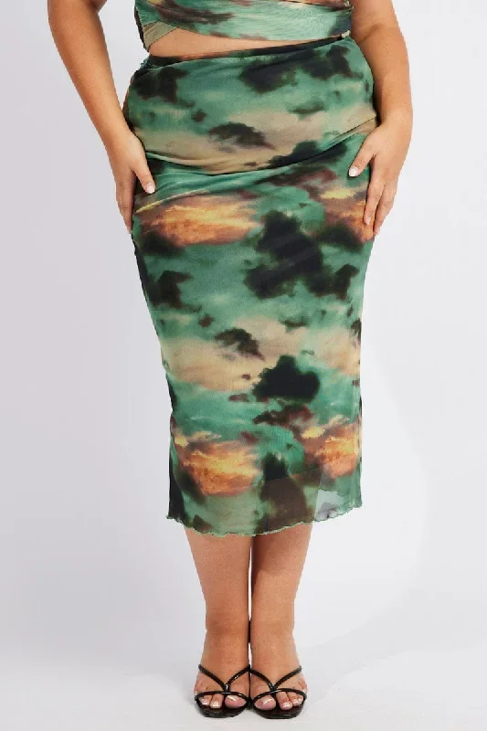 green-abstract-mesh-bodycon-long-skirt-csl32241bx-84a-1