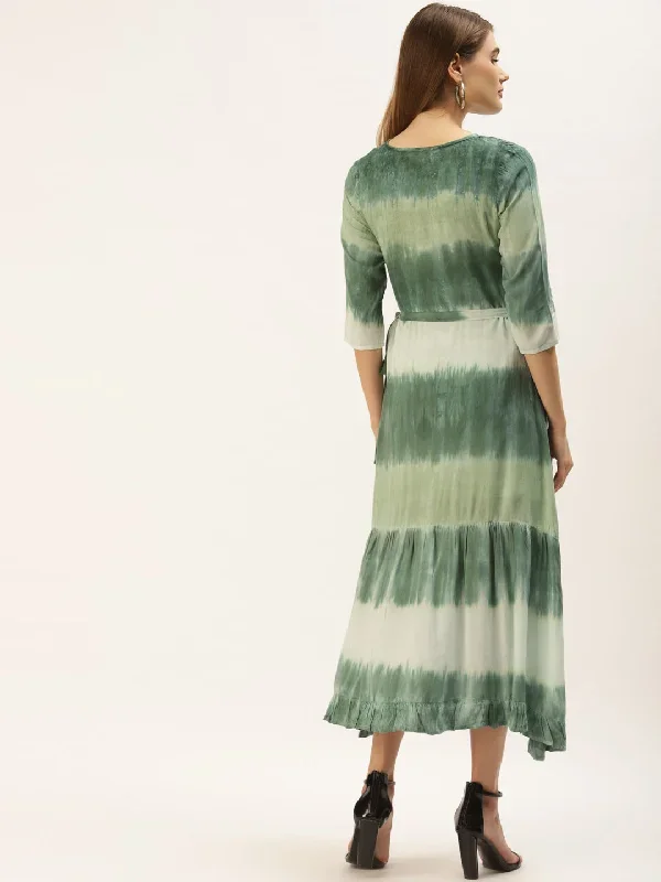 green-tie-and-dye-midi-dress