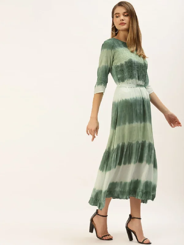 green-tie-and-dye-midi-dress