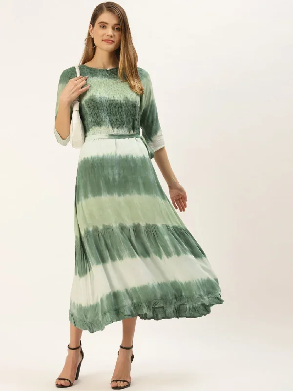 green-tie-and-dye-midi-dress