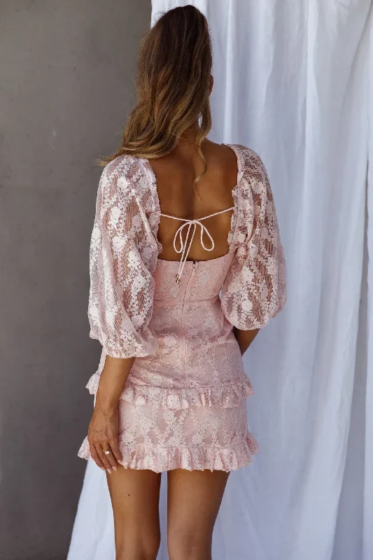 hemingway-criss-cross-bust-balloon-sleeve-frill-trim-lace-dress-blush