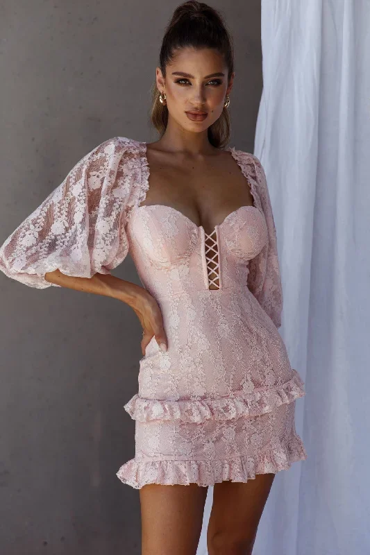 hemingway-criss-cross-bust-balloon-sleeve-frill-trim-lace-dress-blush