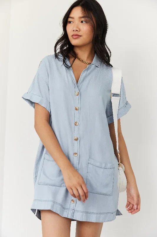 Jules Button Down Mini Dress