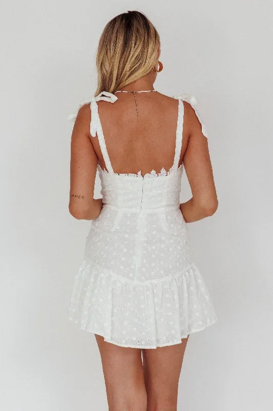 kelsie-tied-shoulder-eyelet-mini-dress-white