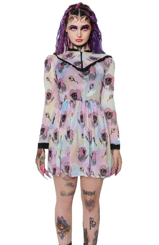 Kink Kitty Pastel Lace Dress (Preorder)