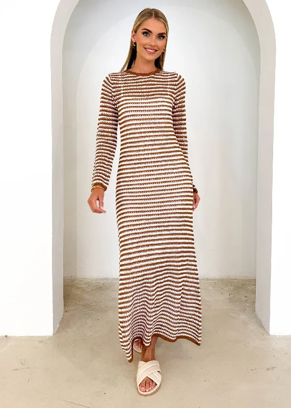 kralta-knit-maxi-dress-caramel-stripe