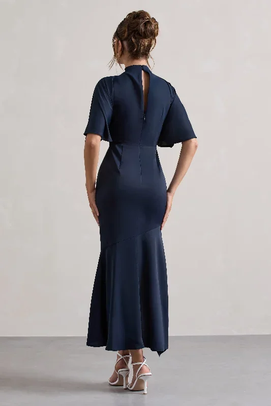 lavinia-navy-high-neck-flutter-sleeve-asymmetric-maxi-dress-cl132252013