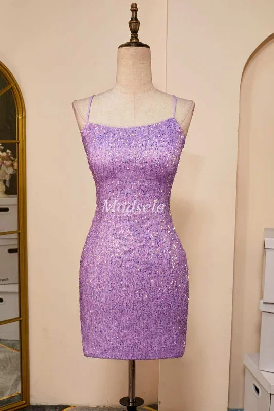 lilac-sequin-lace-up-fitted-short-homecoming-dress