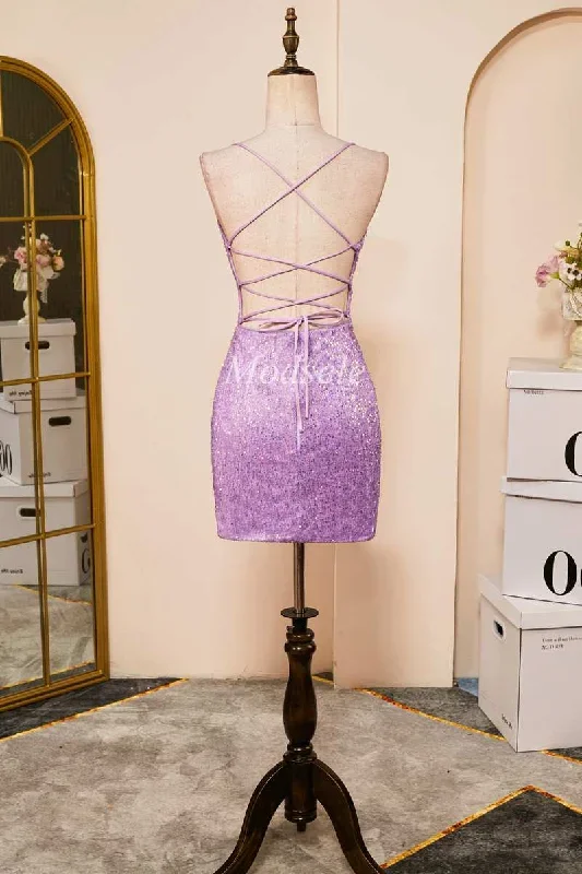 lilac-sequin-lace-up-fitted-short-homecoming-dress