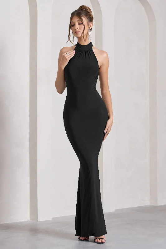 malika-black-sleeveless-halter-neck-maxi-dress-cl129777002