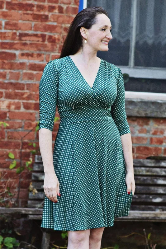 Megan Dress - Holly Cross Dots