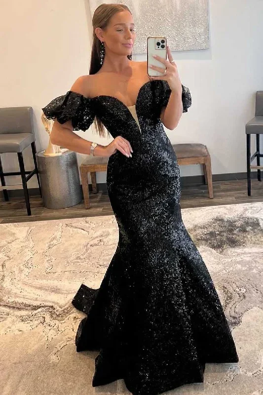 mermaid-black-off-the-shoulder-lace-long-party-dress