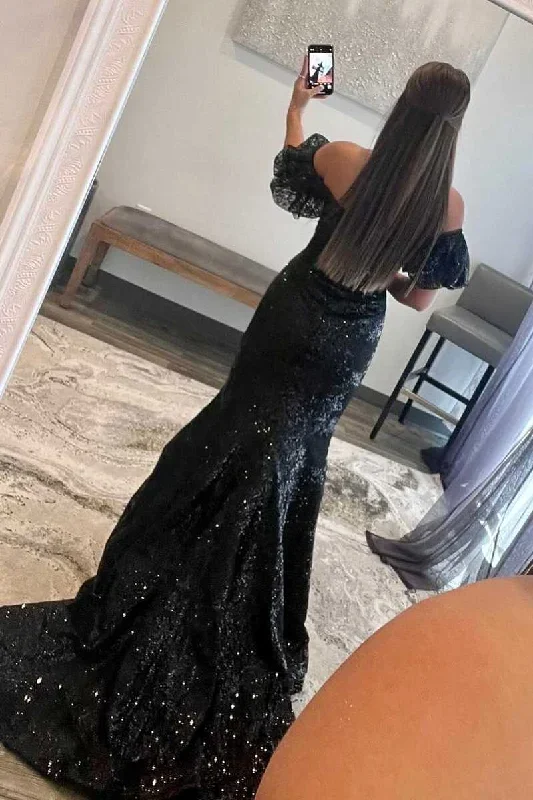 mermaid-black-off-the-shoulder-lace-long-party-dress