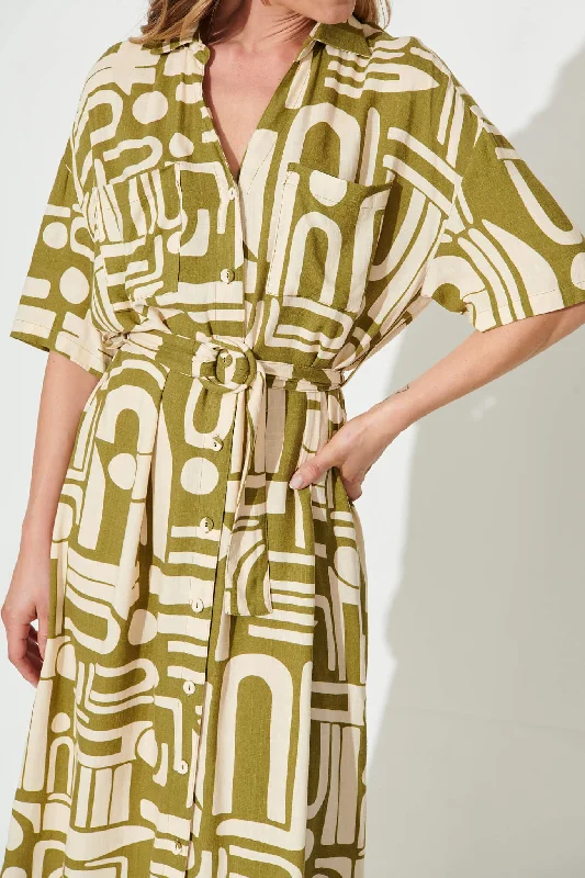 miriam-maxi-shirt-dress-in-cream-and-olive-abstract-linen-blend