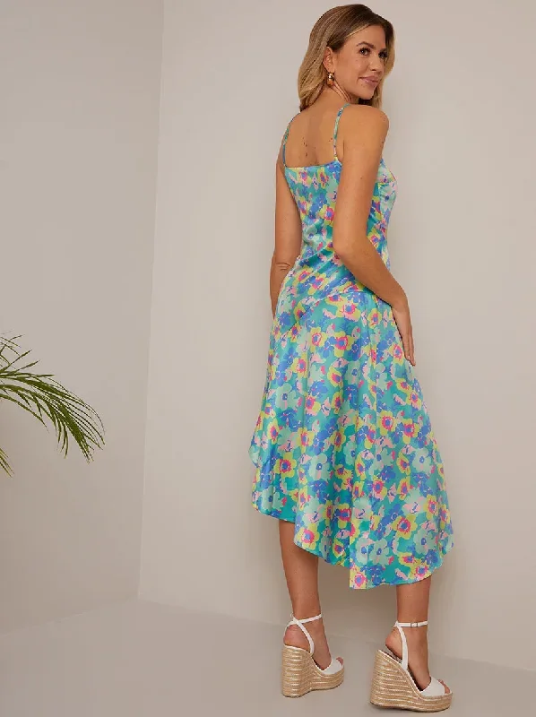 one-shoulder-floral-asymetric-hem-midi-dress-in-green