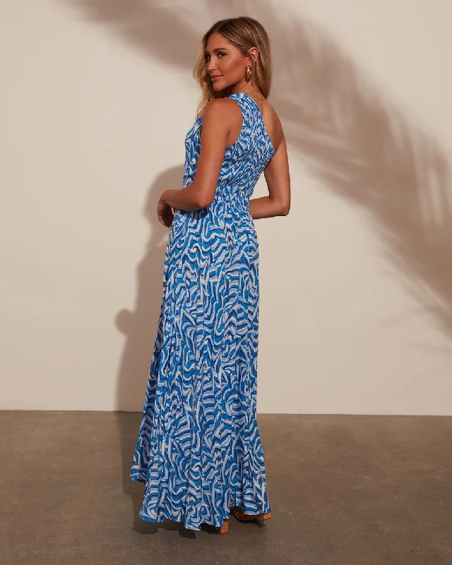 one-shoulder-printed-maxi-dress