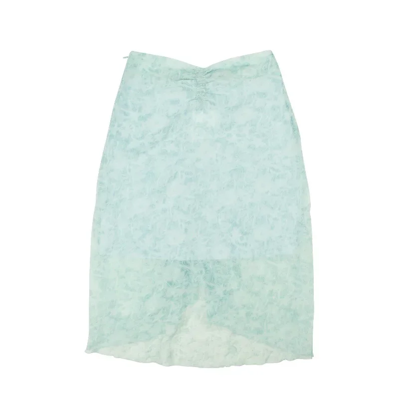 opening-ceremony-crinkle-skirt-blue