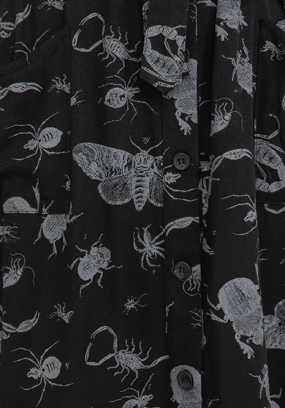 parasite-bugs-short-sleeve-midi-shirt-dress-black