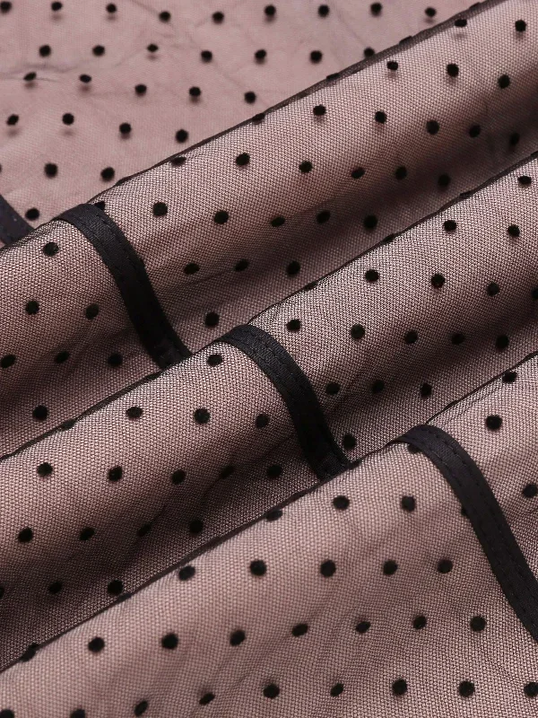 pink-1960s-polka-dot-mesh-pencil-dress