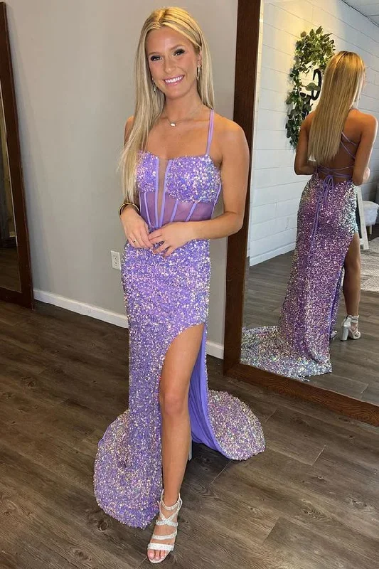 plunging-neck-straps-sequin-prom-dress