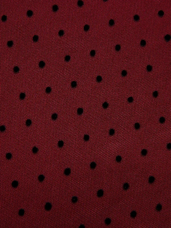 pre-sale-wine-red-1950s-polka-dots-drop-shoulder-belt-dress