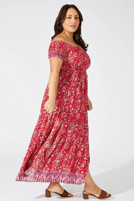 red-boho-maxi-dress-short-sleeve-shirred-cdd1362g-34rb-1