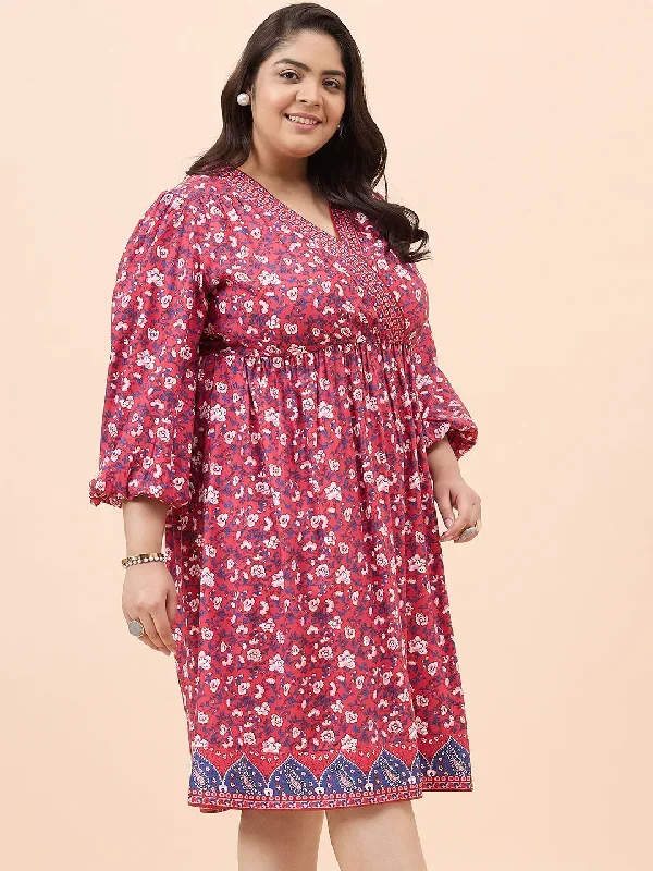 red-floral-border-print-wrap-midi-dress-fp-28