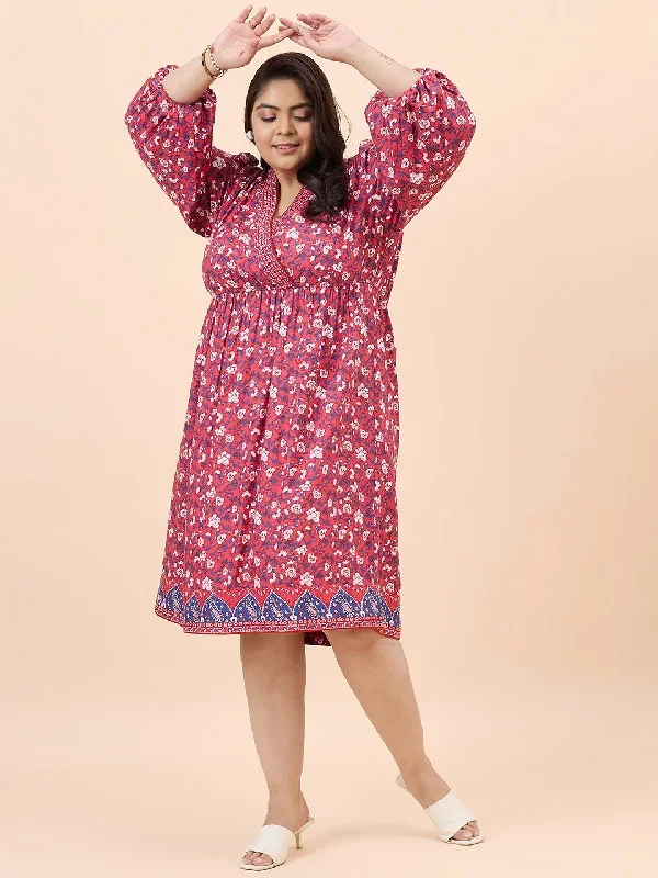 red-floral-border-print-wrap-midi-dress-fp-28