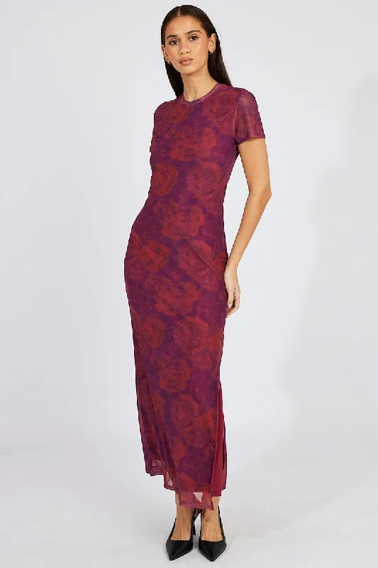 red-floral-maxi-dress-short-sleeve-crew-neck-bodycon-mesh-ed3771-84p-1