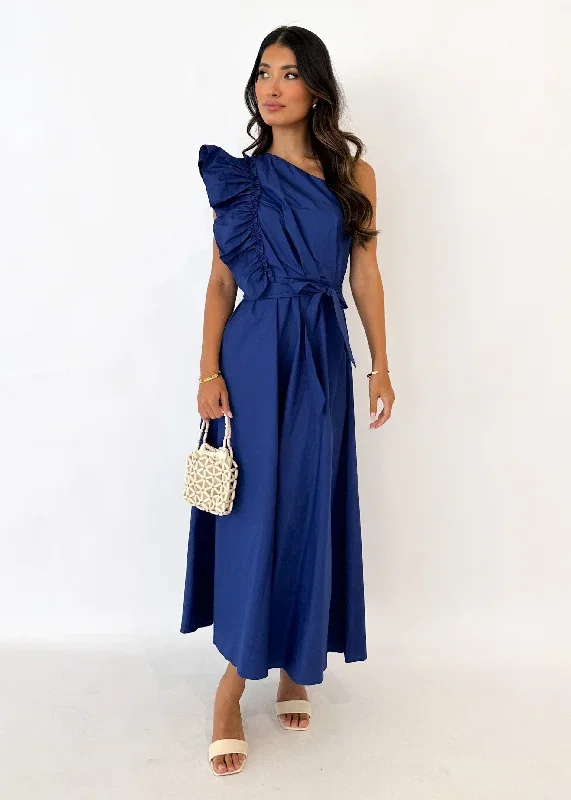 rowler-one-shoulder-midi-dress-navy