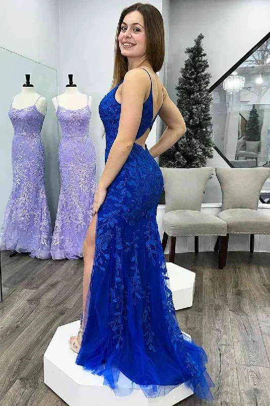 royal-blue-mermaid-deep-v-neck-tulle-applique-long-prom-dress