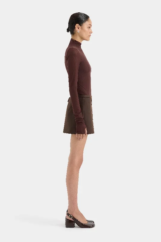 sandrine-button-mini-skirt-chocolate