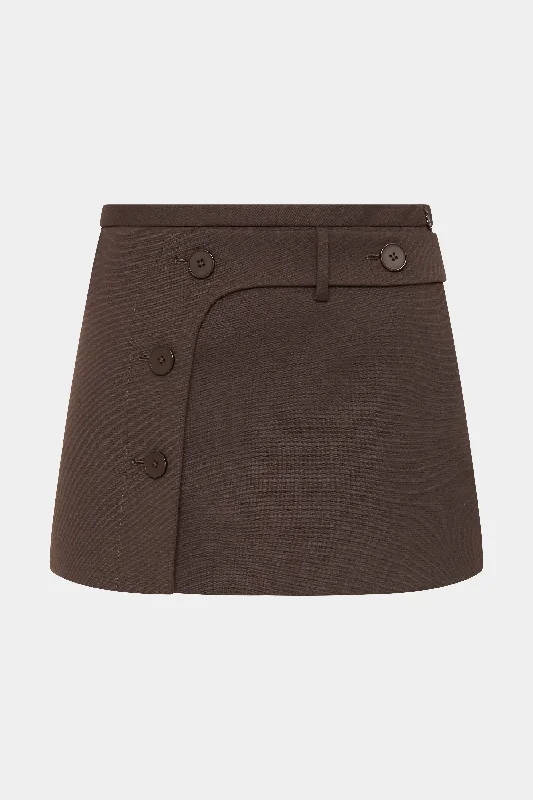 sandrine-button-mini-skirt-chocolate