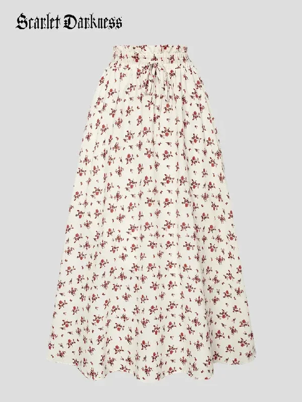 scarlet-darkness-floral-skirts-women-elastic-drawstring-waist-pocket-swing-skirt