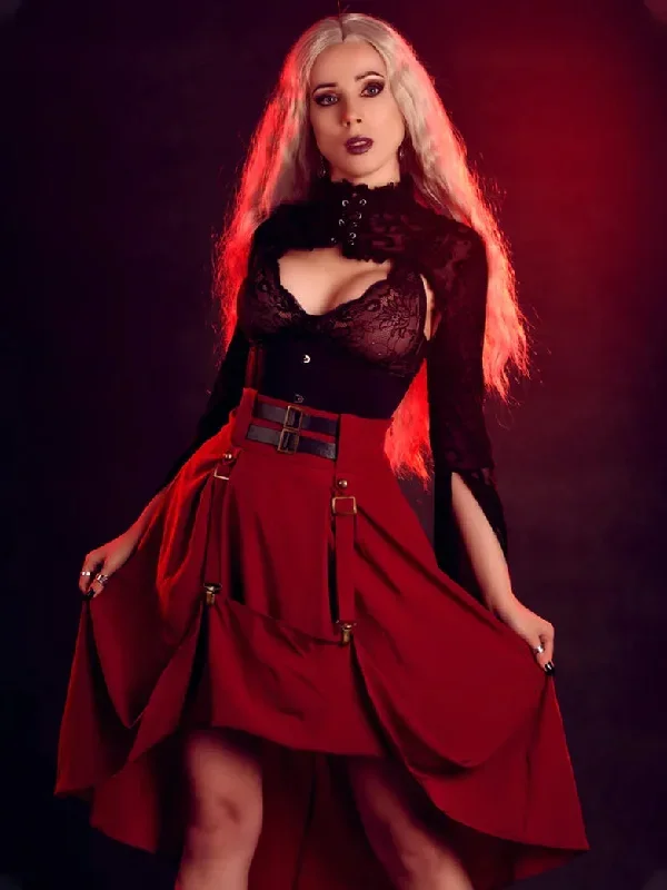 scarlet-darkness-women-renaissance-swing-skirt-elastic-high-waist-flared-a-line-midi-skirt