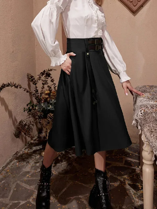 scarlet-darkness-women-renaissance-swing-skirt-elastic-high-waist-flared-a-line-midi-skirt