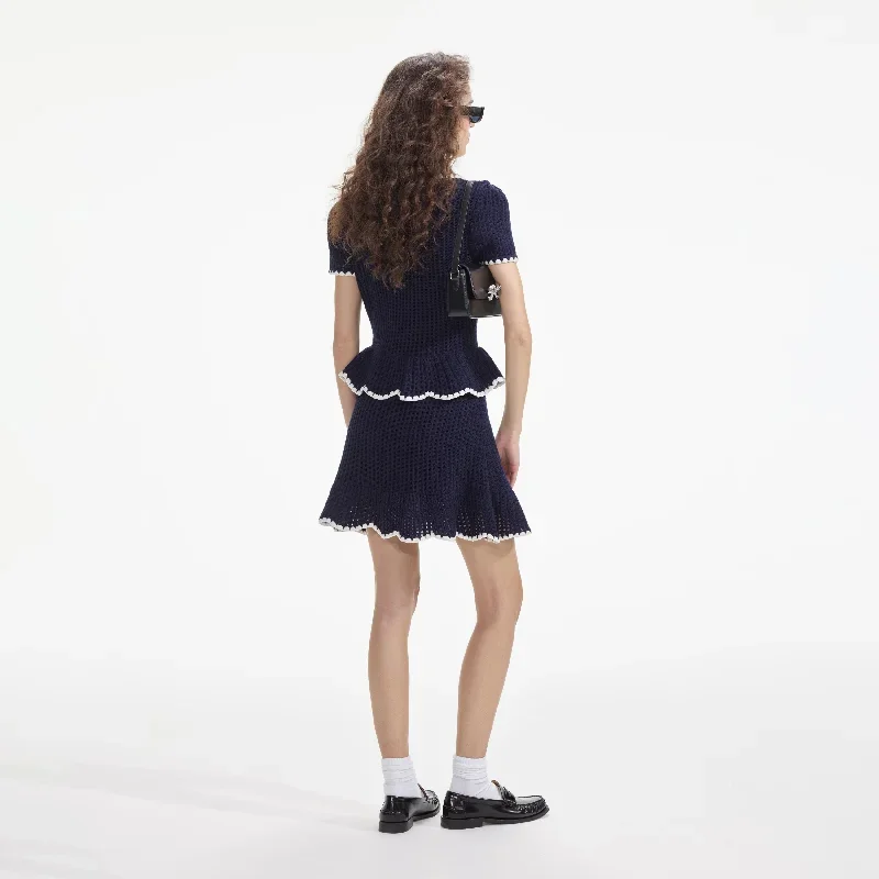 self-portrait-crochet-flared-mini-dress-navy