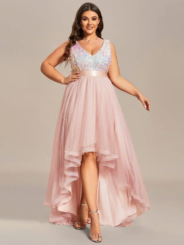 sequin-bodice-tulle-high-low-evening-dress-with-ribbon-waist-ee0147a