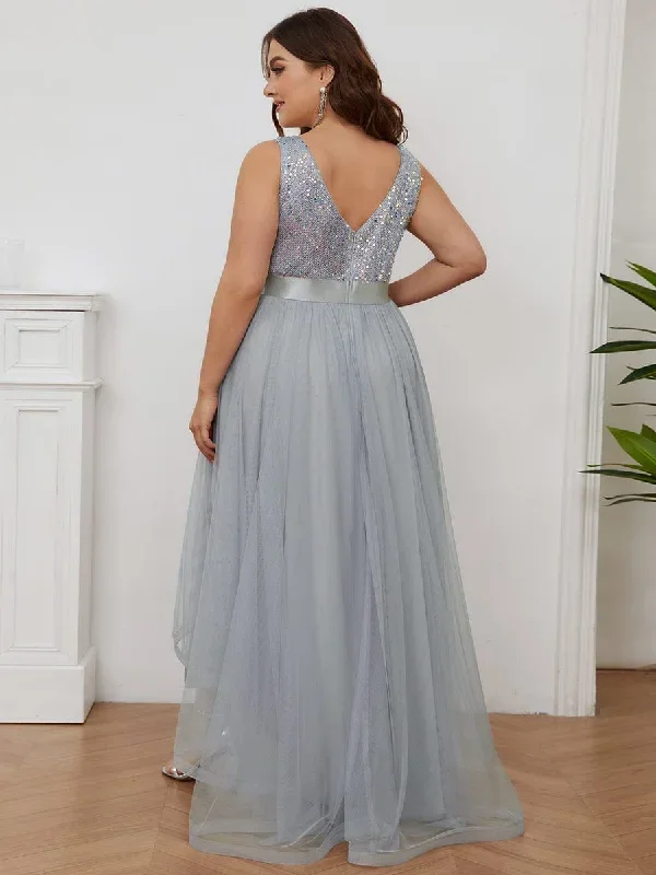 sequin-bodice-tulle-high-low-evening-dress-with-ribbon-waist-ee0147a