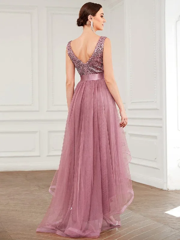 sequin-bodice-tulle-high-low-evening-dress-with-ribbon-waist-ee0147a