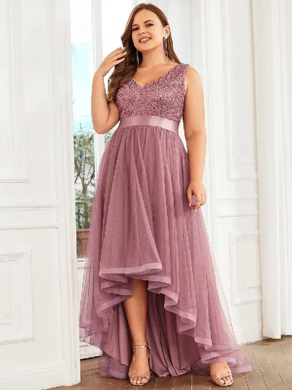 sequin-bodice-tulle-high-low-evening-dress-with-ribbon-waist-ee0147a